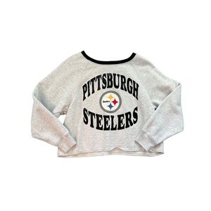 NFL Pittsburgh Steelers Long Sleeve Cropped Crewneck